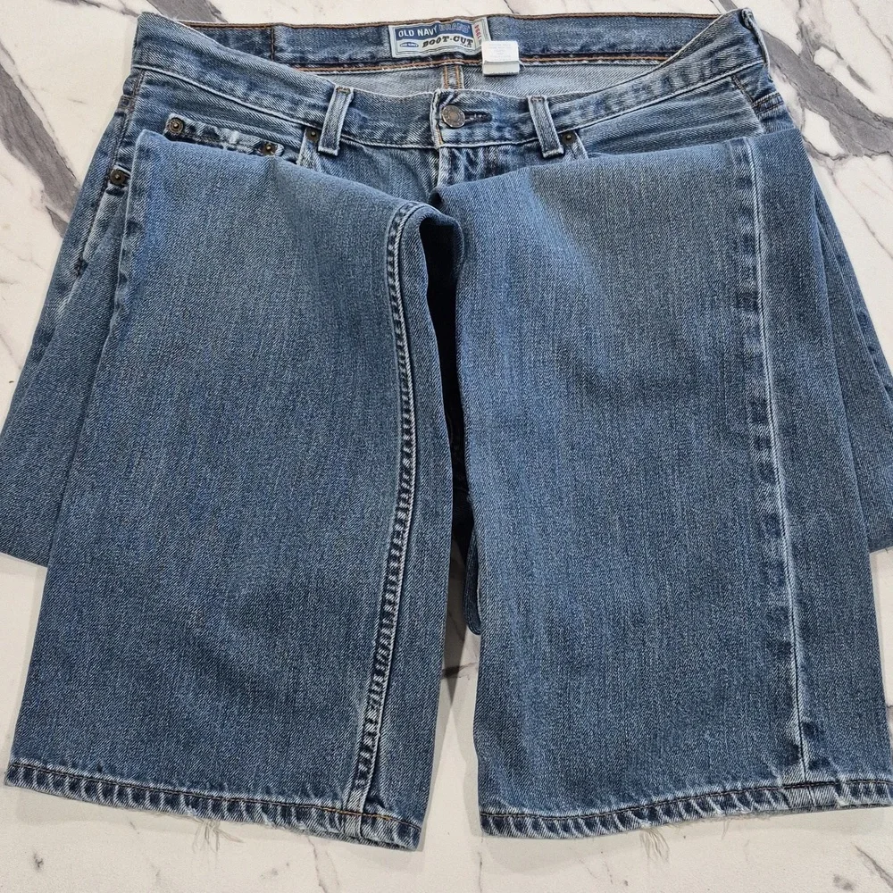 Old Navy 32X34 Boot Cut Vintage 90s Men's Blue Jeans - Picture 5 of 10